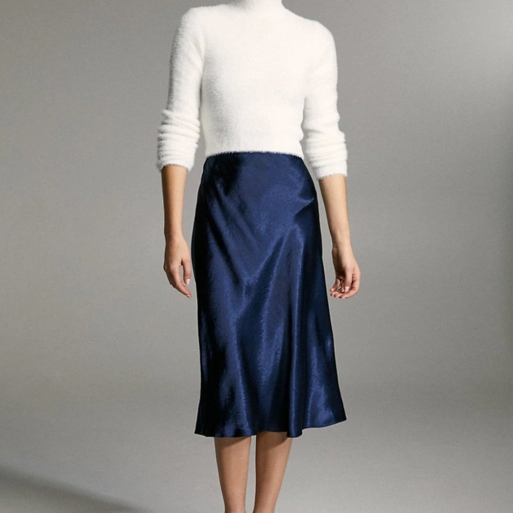 Babaton Aritzia Midi Slip Skirt Size 6-TAGS ON!